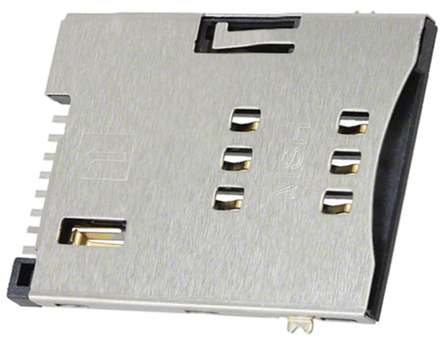 Molex - 47553-2001 - Molex 1.27mm 6 ˮƽ ĸ SMT SIM B 47553-2001, Ӷ˽		