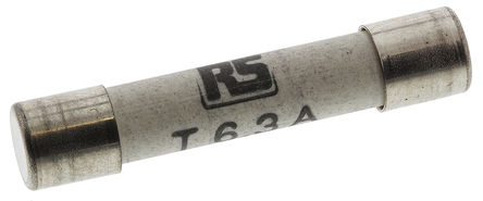 RS Pro - 70-065-65/6.3ARS - RS Pro T۔ٶ 6.3A ʽ۔ 70-065-65/6.3ARS, 6.35 x 32mm		