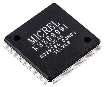 Microchip - KSZ8999I - Microchip KSZ8999I 10 Mbps, 100 Mbps ̫WQC, MII/SNI, 2.1 V3.3 V, 208_ PQFPb		
