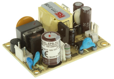 Mean Well - EPS-15-12 - Mean Well 15W ݔ Ƕʽ_PģʽԴ SMPS EPS-15-12, 120  370 V dc, 85  264 V acݔ, 12V dcݔ, 1.25Aݔ, 82%Ч		