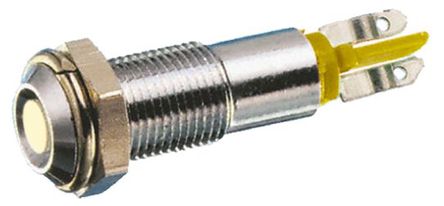 Signal Construct - SMCP08114 - Signal Construct SMCP08114 5 mm  Sɫ LED ָʾ, ƬӶ, 8mmb׳ߴ, 24 V ֱ		