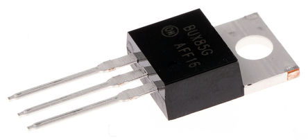ON Semiconductor - BUX85G - ON Semiconductor BUX85G , NPN w, 2 A, Vce=450 V, HFE:30, 4 MHz, 3_ TO-220ABb		