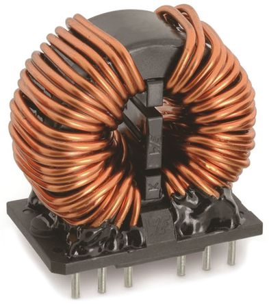 Wurth Elektronik - 7448060535 - Wurth WE-CMBNC ϵ 2 x 35 mH -30  +50% Nano w 7448060535 ģȦ, 1 kHz  300 MHzCl, 5A Idc		