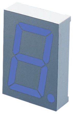 Kingbright - SA15-11PBWA - Kingbright 1ַ 7  {ɫ LED a SA15-11PBWA, 0.8 mcd, ҂Сc, 38.1mmַ, ͨװb		