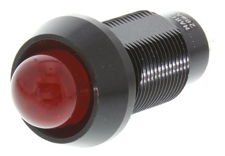 Marl - 651-102-04 - Marl 651-102-04 10 mm ͹ tɫ LED ָʾ, ƬӶ, 12.7mmb׳ߴ, 1.9 V ֱ		