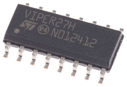 STMicroelectronics - VIPER27HD - STMicroelectronics VIPER27HD /ֱ LED (q), PWM , 115 kHz_P(gun)l, 8.5  23.5 Vݔ, 16_ SOICb		