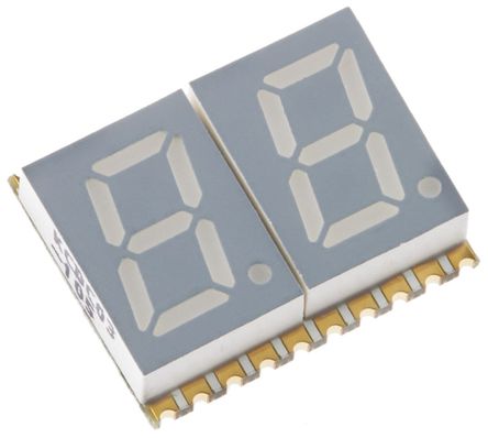 Kingbright - KCDC03-105 - Kingbright 2ַ 7  tɫ LED a KCDC03-105, 27000 cd, ҂Сc, 7.62mmַ, 氲b		