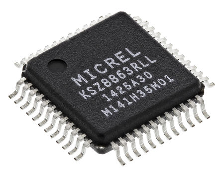 Micrel - KSZ8863RLL - Micrel KSZ8863RLL 10 Mbps, 100 Mbps ̫W(wng)QC(j), MII/RMII, 1.8 V 3.3 V, 48_ LQFPb		