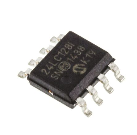 Microchip - 24LC128-I/SN - Microchip 24LC128-I/SN  EEPROM 惦(ch), 128kbit,  - I2Cӿ, 900ns, 2.5  5.5 V, 8_ SOICb		