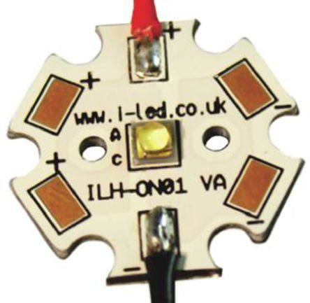 Intelligent LED Solutions - ILH-ON01-WMWH-SC201-WIR200 - ILS OSLON1 PowerStar ϵ ɫ A LED  ILH-ON01-WMWH-SC201-WIR200, 3000Kɫ, 104 lm		