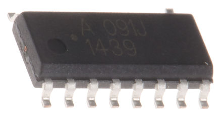 Broadcom - HCPL-091J-000E - Broadcom HCPL-091J-000E 2ͨ ָx, 2.5 kVrmsx늉, 16 SO		