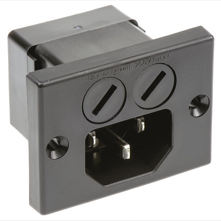 Schurter - 0040.5000.2 - Schurter 尲b C14 IEC ^ 0040.5000.2, ~10A, 250 V 		