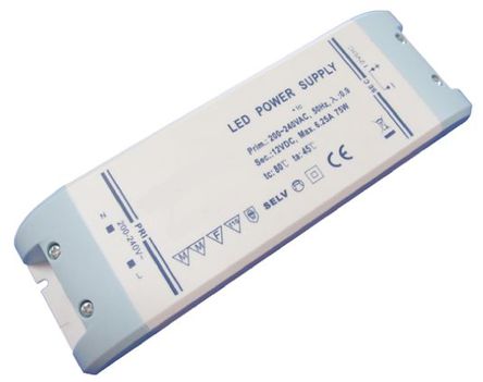 RS Pro - ECP75-12VL - RS Pro LED  ECP75-12VL, 200  240 Vݔ, 12Vݔ, 6.25Aݔ, 75W		