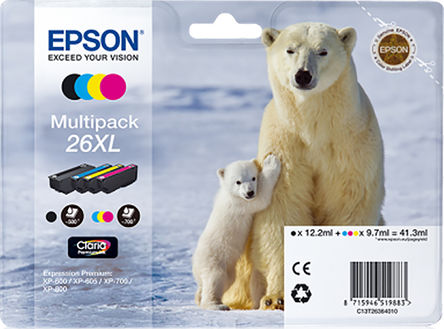 Epson - C13T26364010 - Epson C13T26364010 ɫɫtɫSɫ ī, 26XL̖ī		