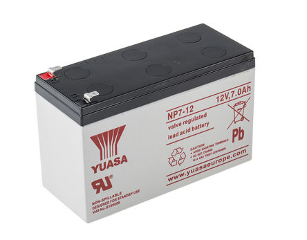 Yuasa - NP7-12 - Yuasa 12V 7Ah U늳 NP7-12, AGMY, Faston F1Ӷ		