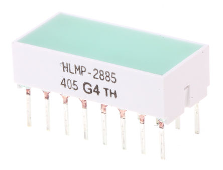 Broadcom - HLMP-2885-FG000 - Broadcom l Gɫ LED l HLMP-2885-FG000, 100 mcd, ͨװb		