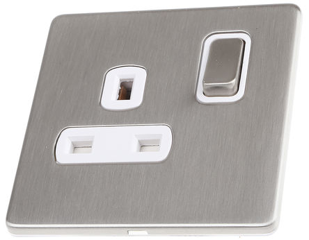 Deta - 8531SC - Deta Screwless Metal ϵ IP2X 1M t  G  - Ӣʽ 늚 8531SC, O_P, 13A, 230V ac		