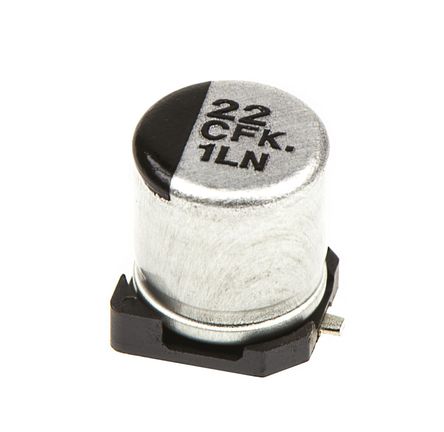 Panasonic - EEEFK1C220AR - Panasonic FK SMD ϵ 16 V ֱ 22F SMD X늽 EEEFK1C220AR, 20%ݲ, 700m(ֵ), +105C, Cb		