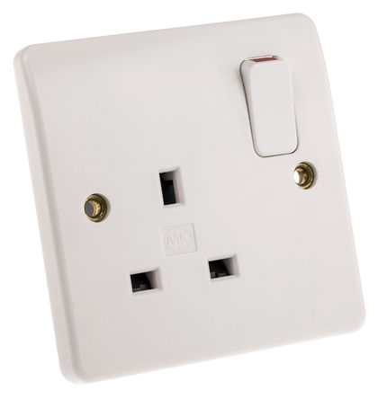 MK - K2757 WHI - MK Logic Plus ϵ IP2XD 1M MK ɫ ؼȩ G  - Ӣʽ Դ K2757 WHI, O_P, 13A, 230V ac		