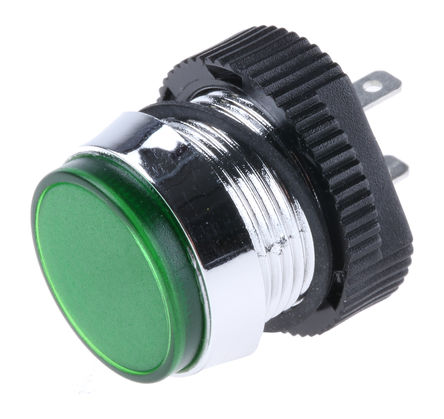 Signal Construct - SKCD 16714 - Signal Construct SKCD 16714 16 mm ͹ Gɫ LED ָʾ, ƬӶ, 16mmb׳ߴ, 24  28 V		