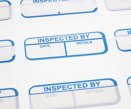 RS Pro - TLB2005A12 - RS Pro TLB2005A12 120b Aӡ˺, 40mmL, 15mm Inspected By		