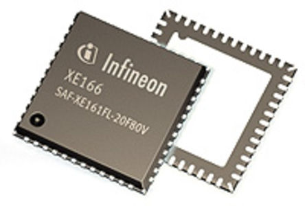 Infineon - SAF-XE162HL-12F80LAA - XE166 ϵ Infineon 16 bit C166 MCU SAF-XE162HL-12F80LAA, 80MHz, 96 kB ROM W, 4 kB, 6 kB RAM, LQFP-64		