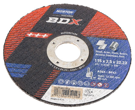 Norton - 66252831454 - Norton Cutting Disc ϵ BDX X ĥP 66252831454, 13300rpm, 115mmֱ		