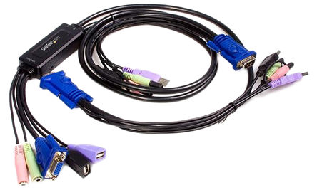 Startech - SV215MICUSBA - Startech KVM ГQ SV215MICUSBA, 2˿, USB, VGA		