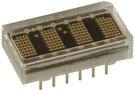 Broadcom - HCMS-3907 - Broadcom 4ַ ĸ(sh) 7 x 5c(din) Gɫ LED @ʾ HCMS-3907, 1 mcd, 3.71mmַ, ͨװb		