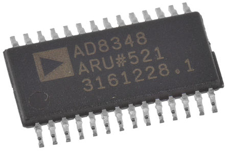 Analog Devices - AD8348ARUZ - Analog Devices AD8348ARUZ  {(dio), 25.5dB, 75MHzI/Ql, 28_ TSSOPb		