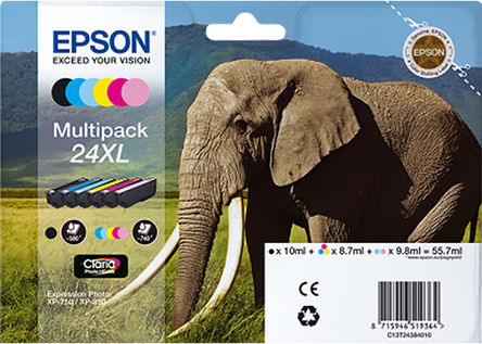Epson - C13T24384010 - Epson ɫɫ\ɫ\tɫtɫSɫ ī, 24XL̖ī, ڶN̖ӡC		