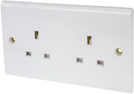 Deta - S1208 - Deta Slimline ϵ IP2X 2M  ؼȩ G  - Ӣʽ 늚 S1208, 13A, 230V ac		