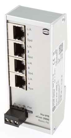 Harting - 24020040010 - Harting 4RJ45 ˿ 100mݔ ̫W(wng)QC 24020040010, DIN ܉b, 10 Mbit/s, 100 Mbit/s		