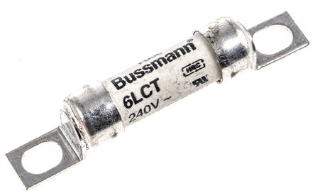 Cooper Bussmann - 6LCT - Cooper Bussmann 6A LCTߴ FF ˨BƬ۔ 6LCT, BS 88, IEC 269-4˜, 8.4mmֱ, 47mmL, 240V ac		